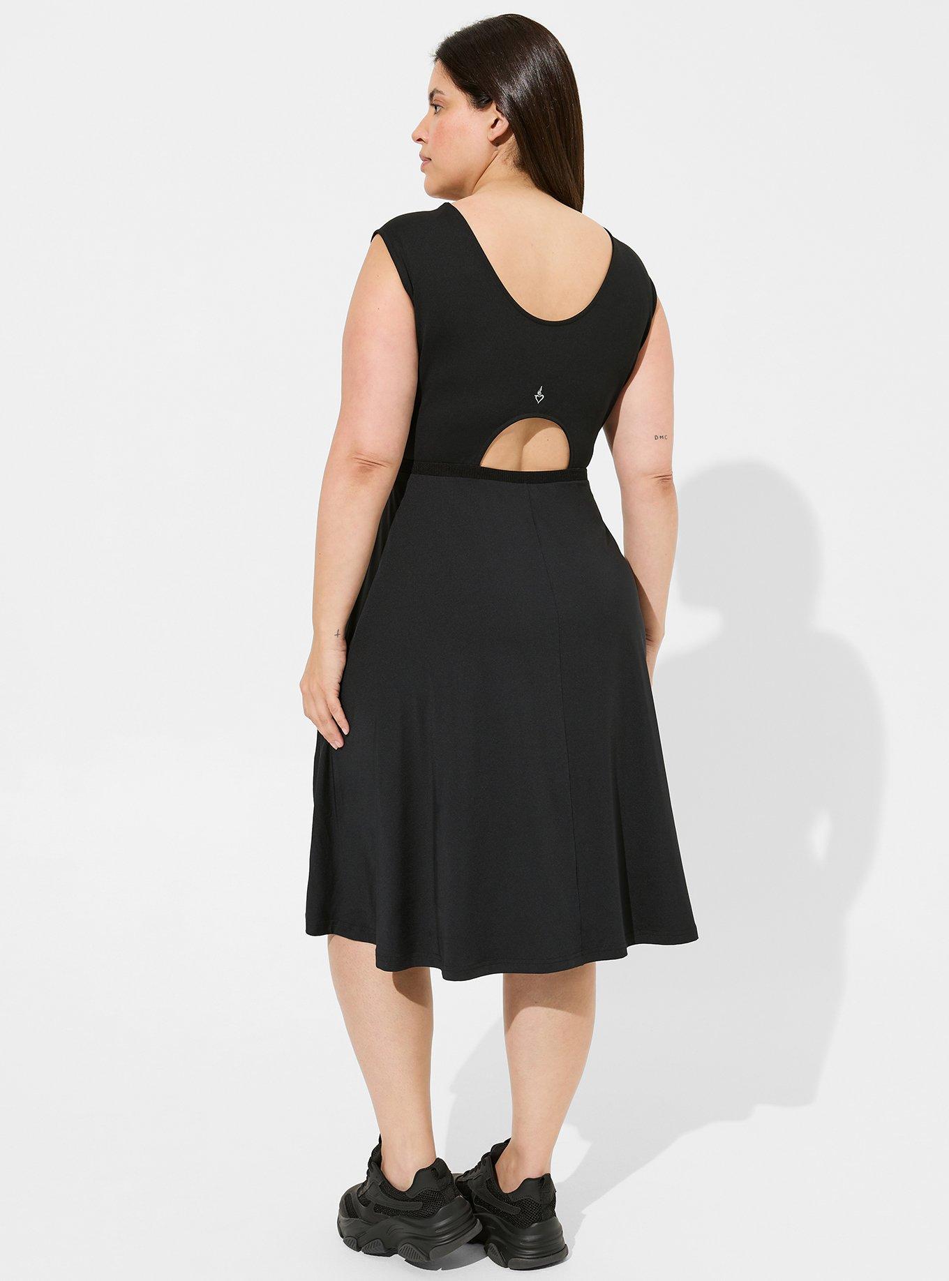 Plus Size Performance Core Midi Active Dress With Bike Short And