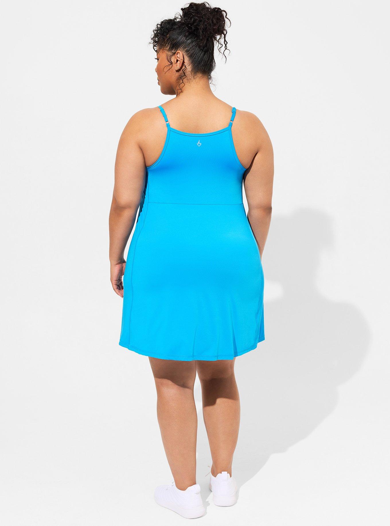 Plus Size - Tech Jersey Mini Active Dress With Bike Short - Torrid