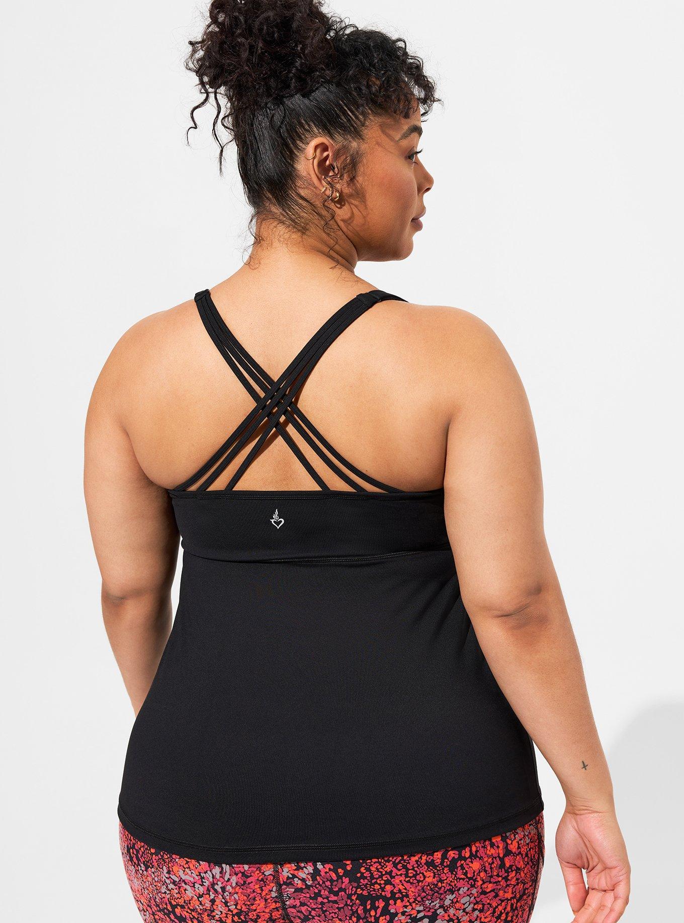 Plus Size - Low Impact Wireless Strappy Back Active Sports Bra - Torrid