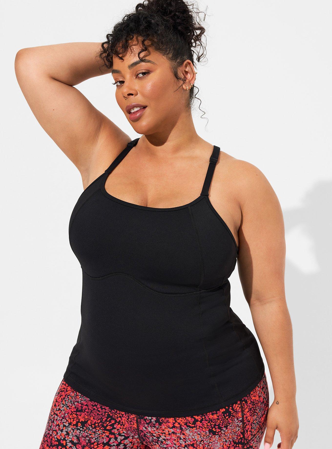 Plus Size - Performance Core Scoop Neck Strappy Back Active Tank