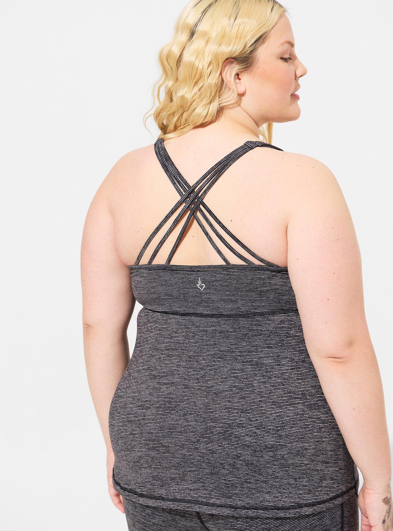 Plus Size - Performance Core Scoop Neck Strappy Back Active Tank