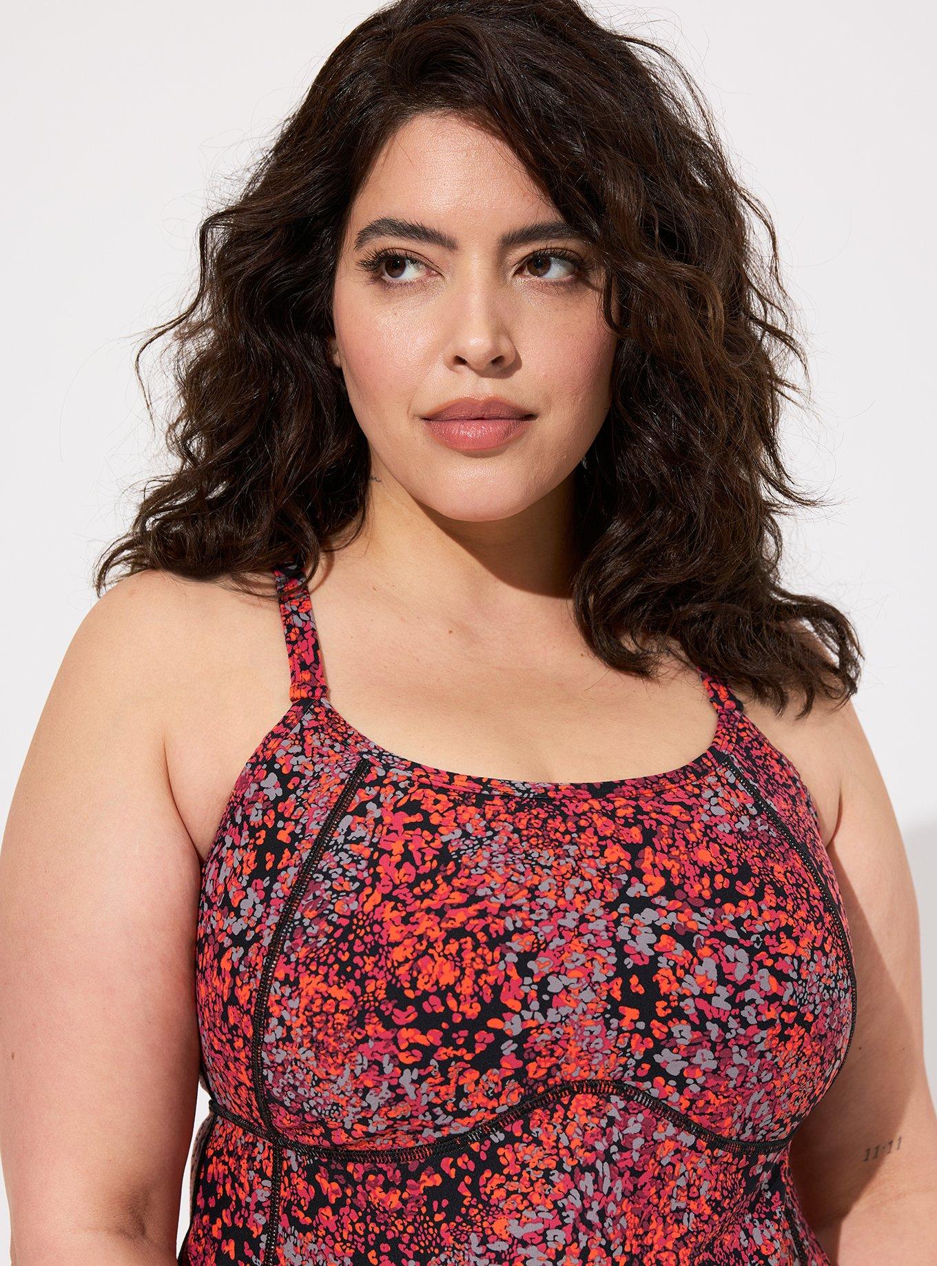 Plus Size - Performance Core Scoop Neck Strappy Back Active Tank with Mesh  Support - Torrid