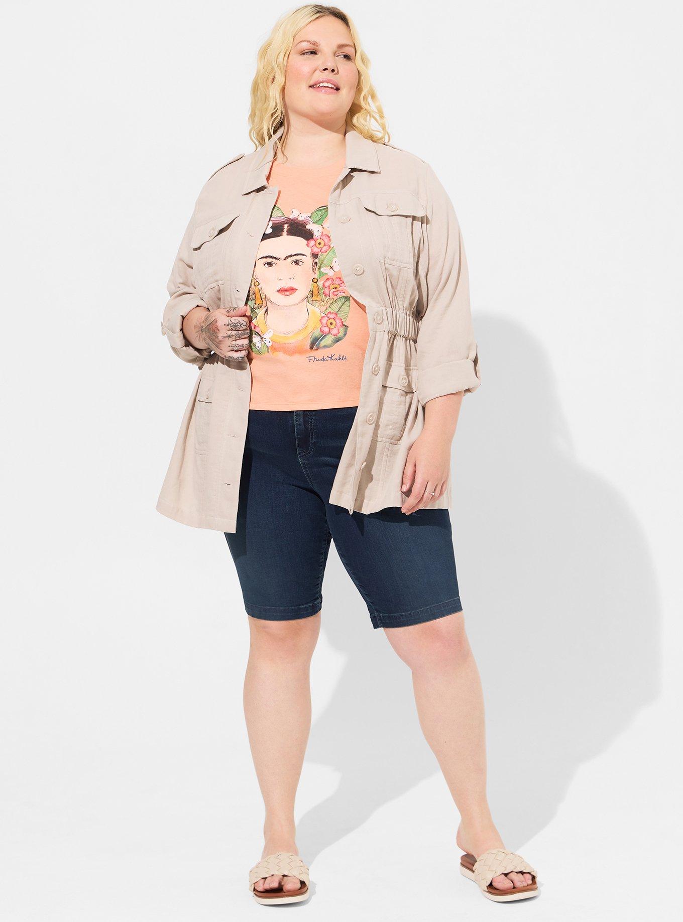 Plus Size - Double Gauze Utility Anorak - Torrid