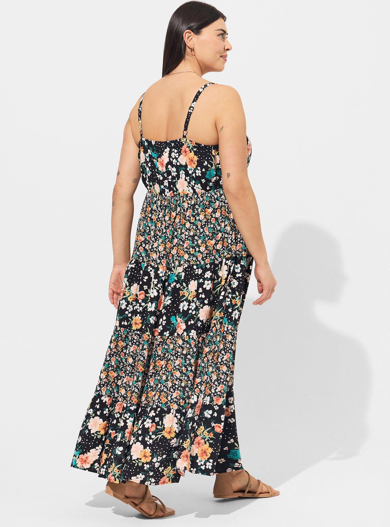 Maxi Challis Tiered Dress, ELLIE FLORAL, alternate
