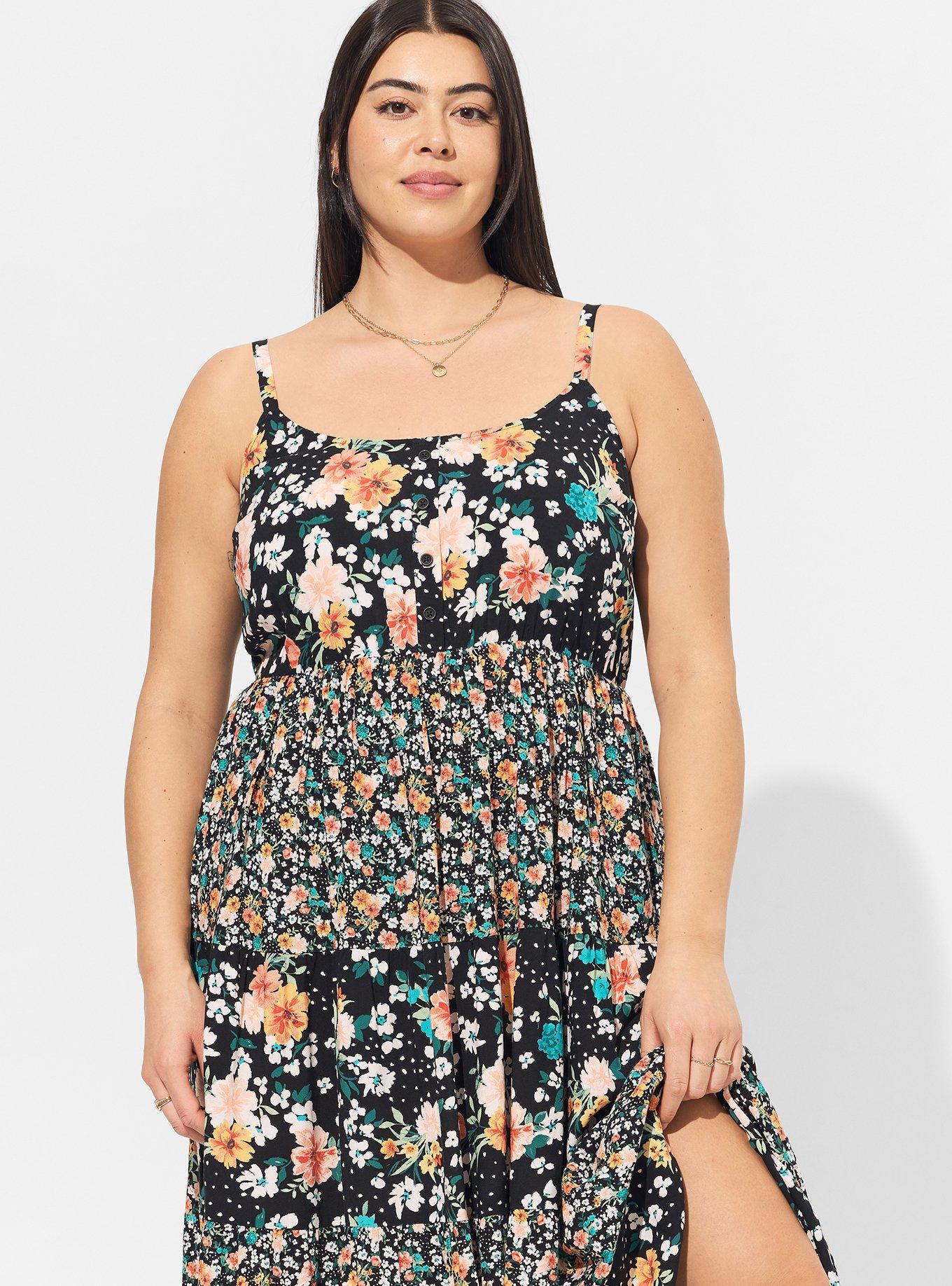 Maxi Challis Tiered Dress, ELLIE FLORAL, alternate