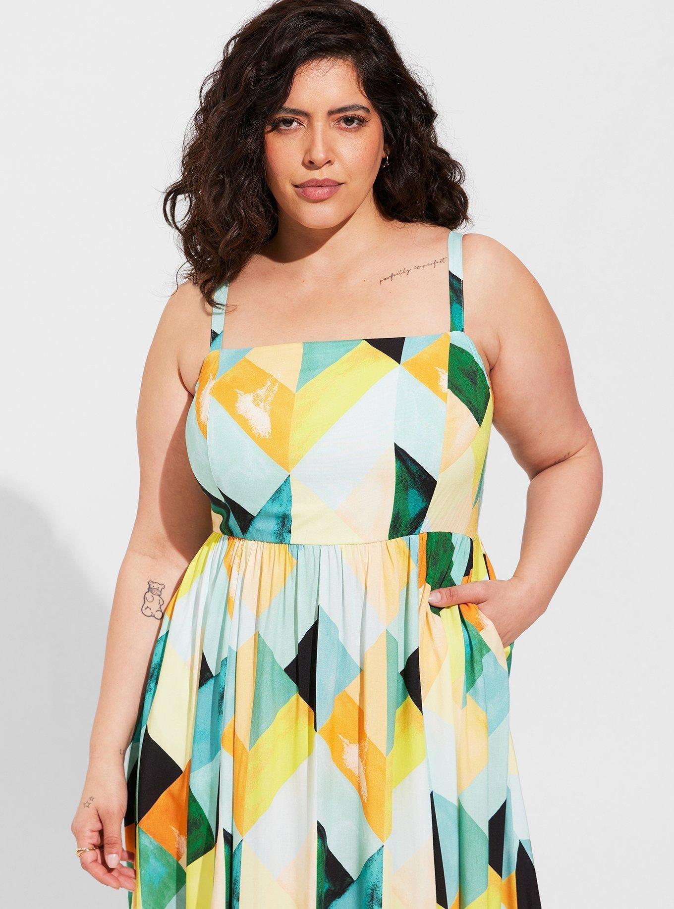 Plus Size - Midi Challis Sleeveless Sundress - Torrid