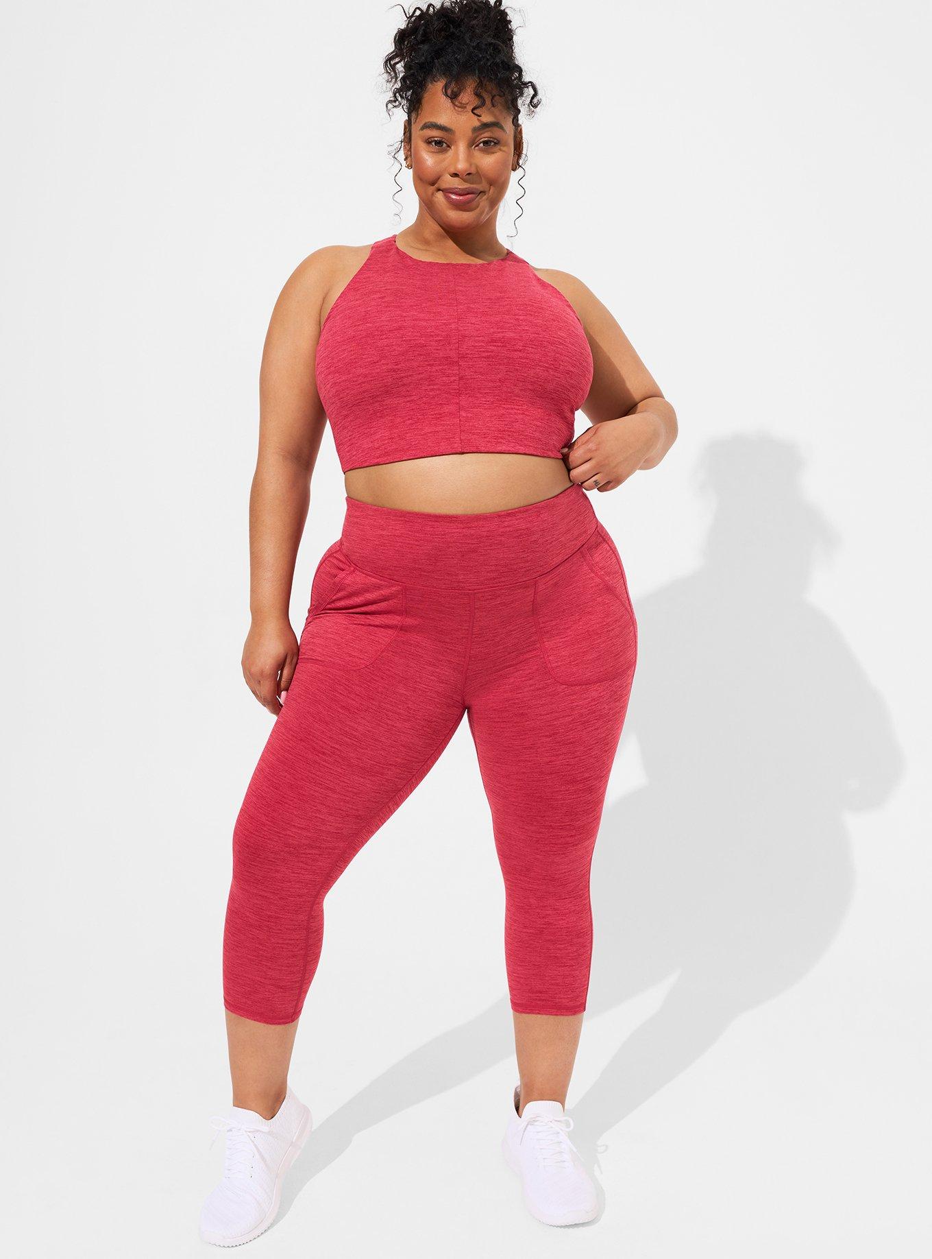 Torrid 2 (2X, 18-20) Pink Soft Performance Jersey Full Length Active  Legging NWT 