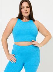 Low Impact Wireless High Neck Longline Active Top , BLITHE, hi-res