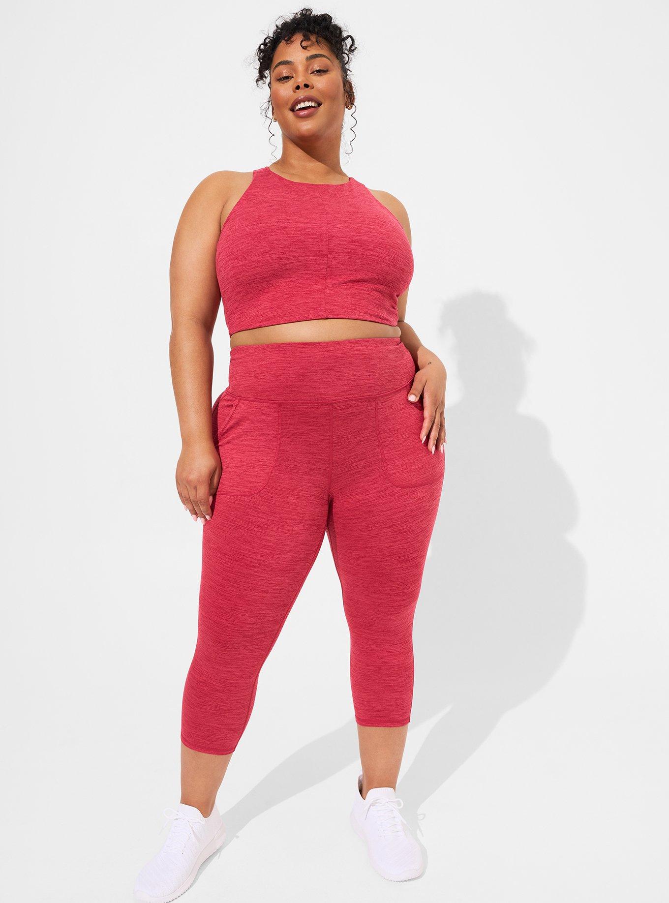 Plus Size - Super Soft Performance Jersey Capri Active Legging