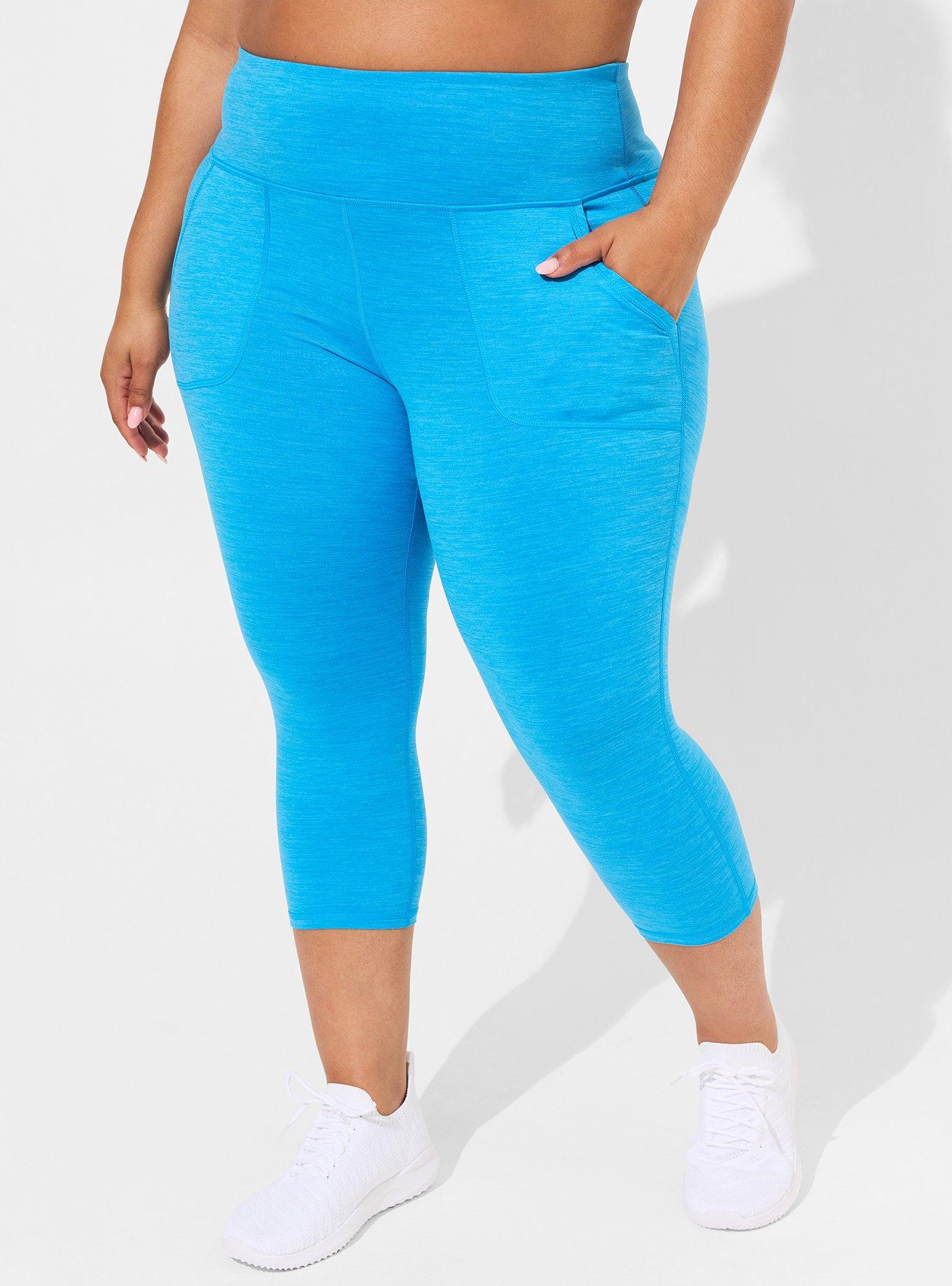 Super Soft Performance Jersey Capri Active Legging With Front Pockets