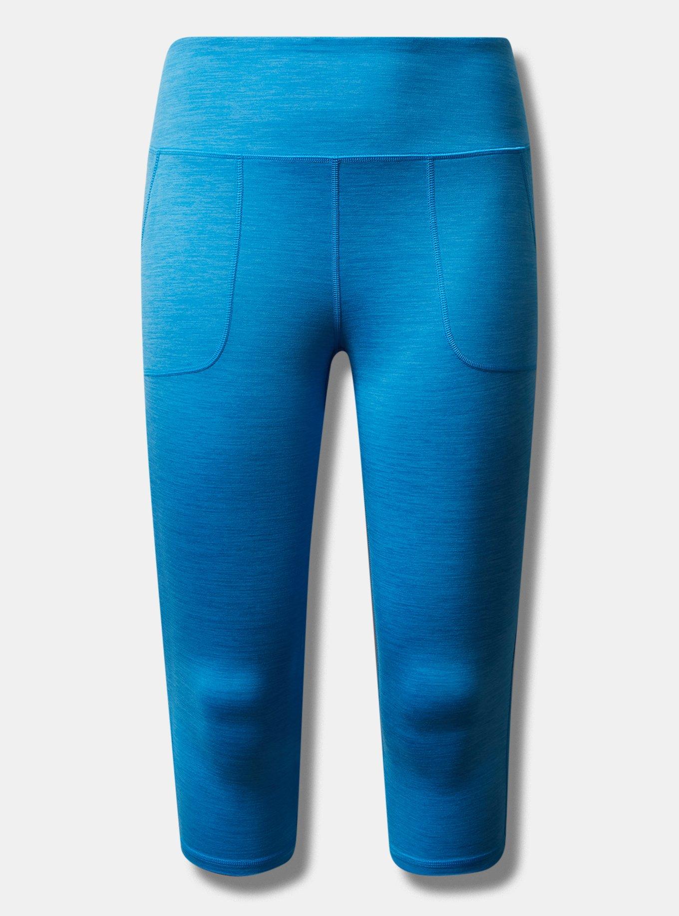 Super Soft Performance Jersey Capri Active Legging With Front Pockets