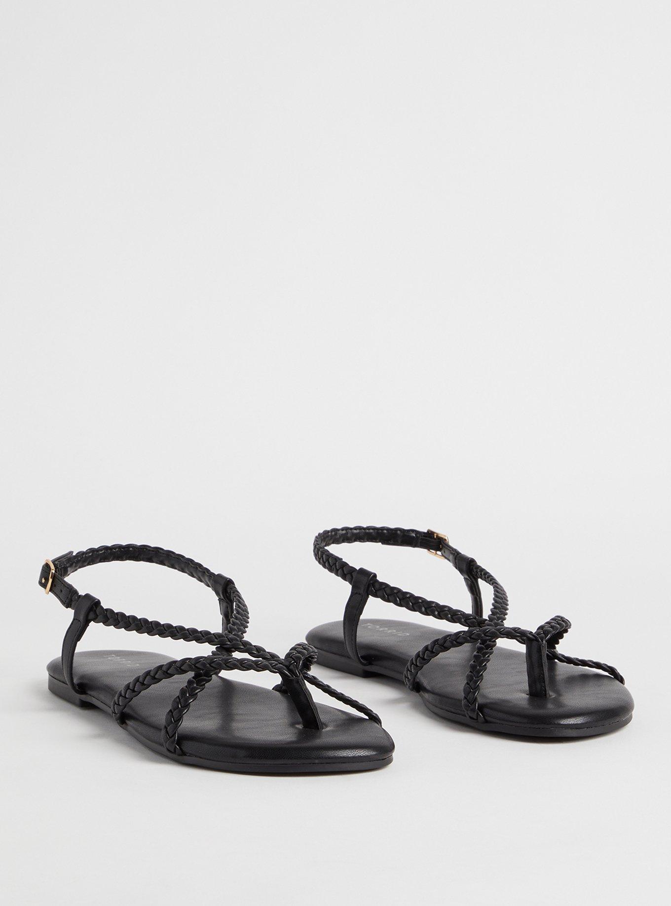 Plus Size - Braided Gladiator Thong Sandal (WW) - Torrid