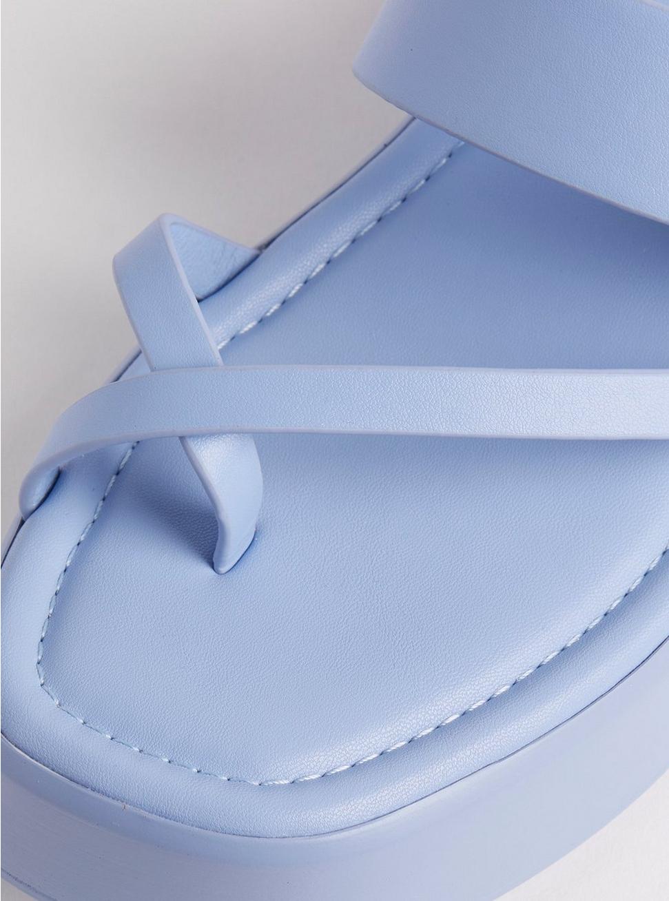 Strappy Flatform Sandal (WW), BLUE, alternate