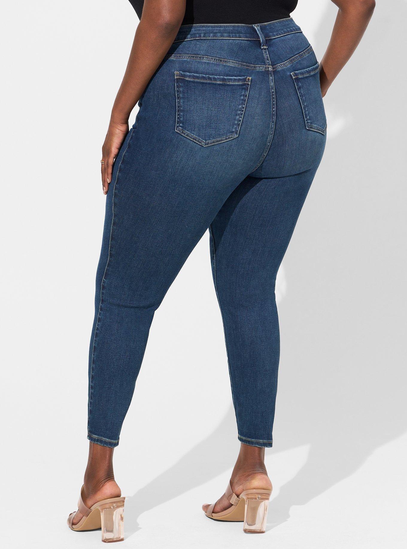 High Waist Loose Fit Crossover Jeans – Body X Forever Stush