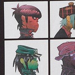  Gorillaz Classic Fit Cotton Crew Neck Tee, DEEP BLACK, swatch