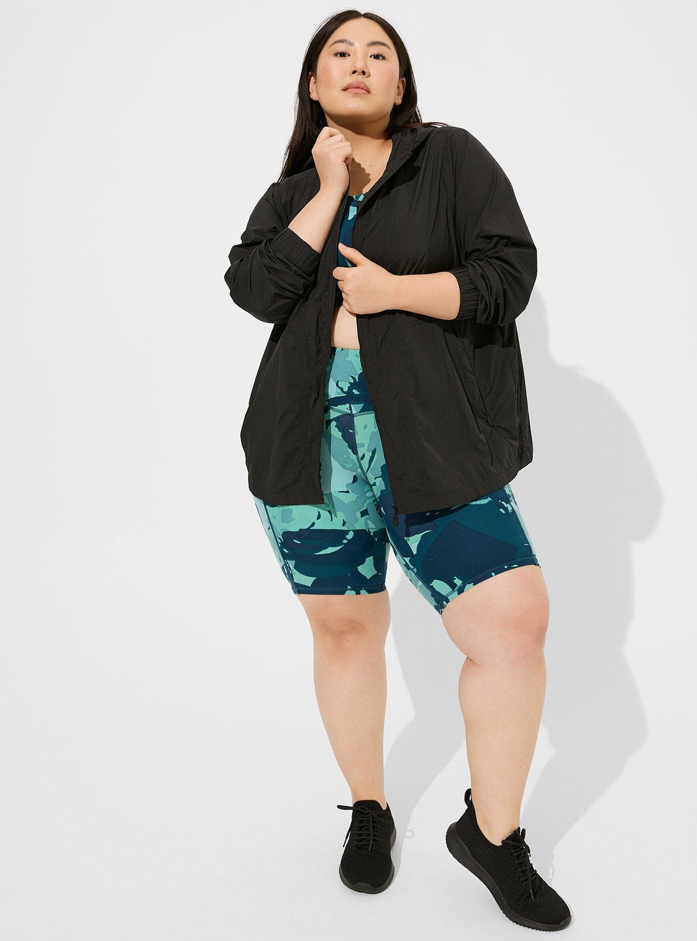 Plus Size Happy Camper Nylon Light Weight Fanny Pack Active Jacket Torrid