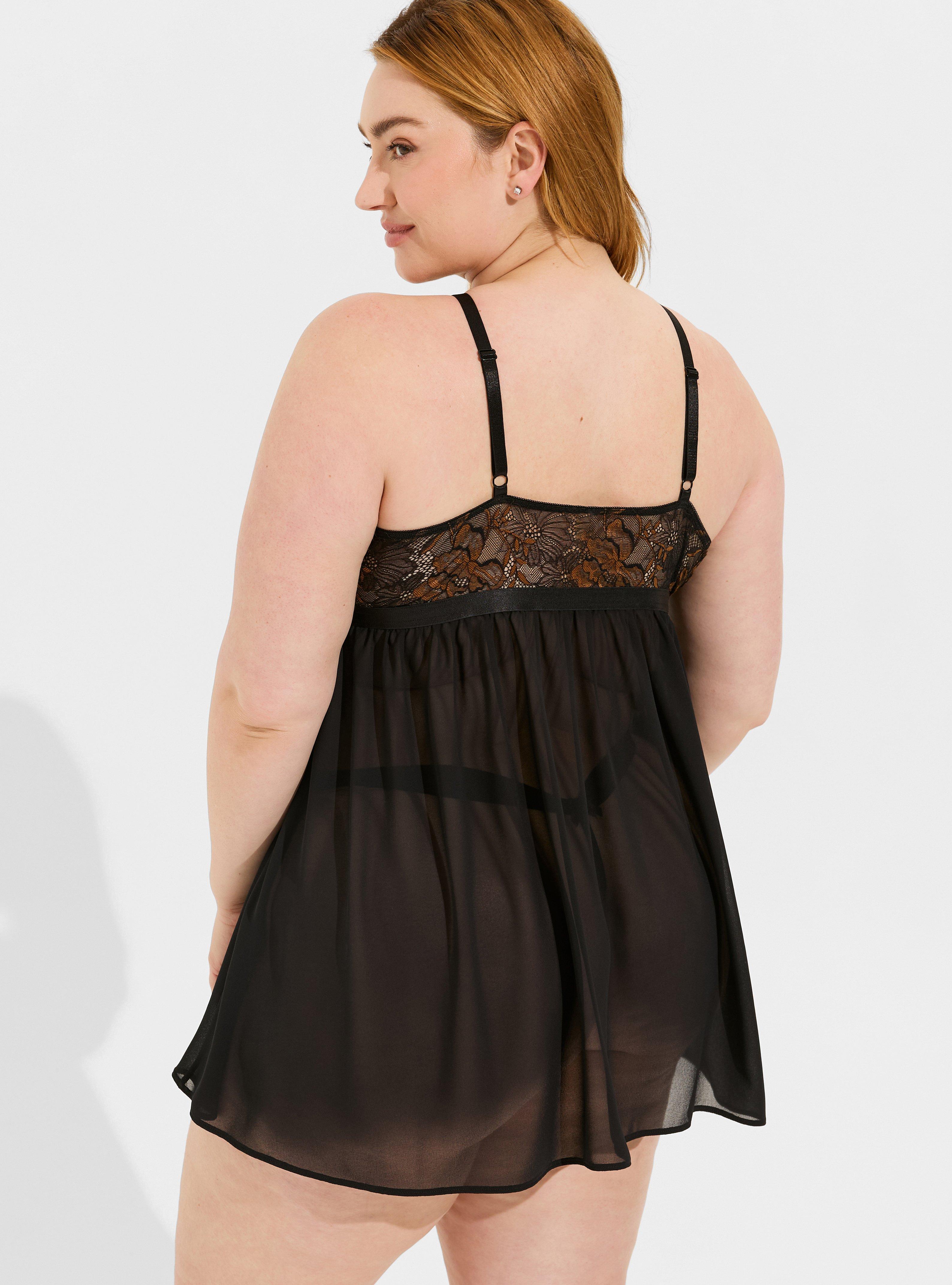 Lace High Neck Babydoll