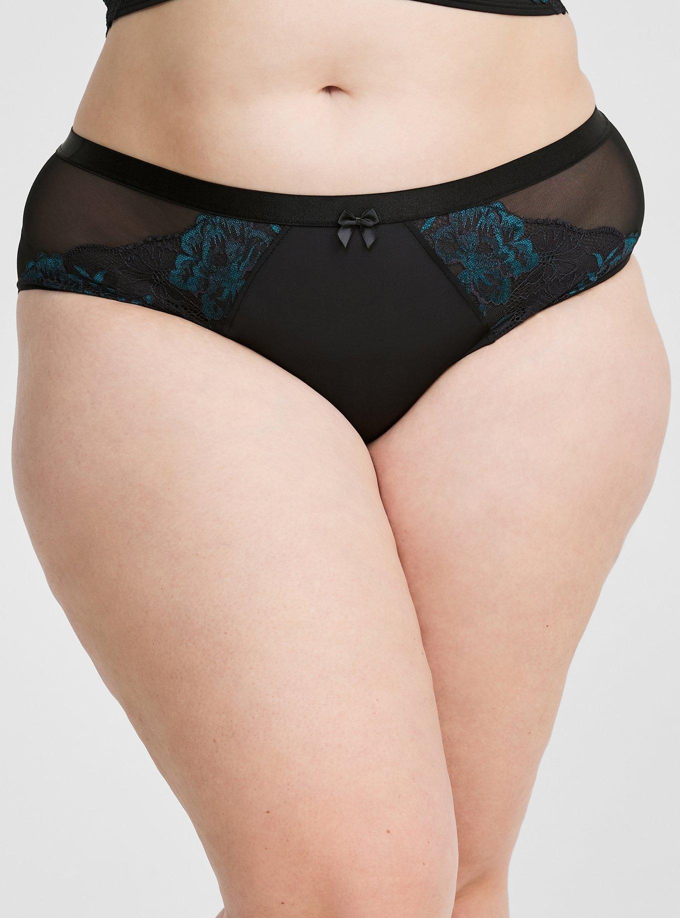Floral Crossdye Lace Mid Rise Hipster Panty