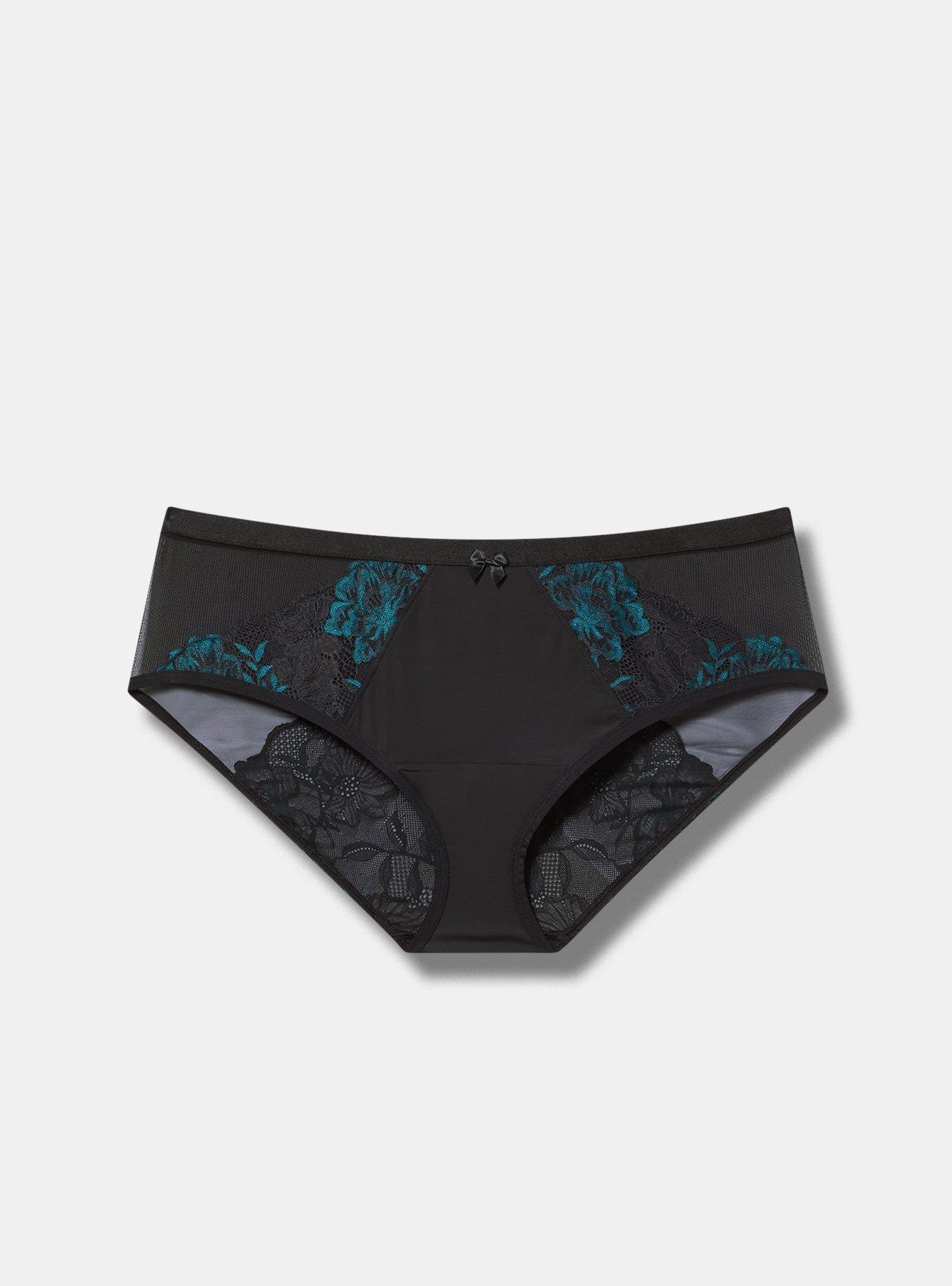 Floral Crossdye Lace Mid Rise Hipster Panty