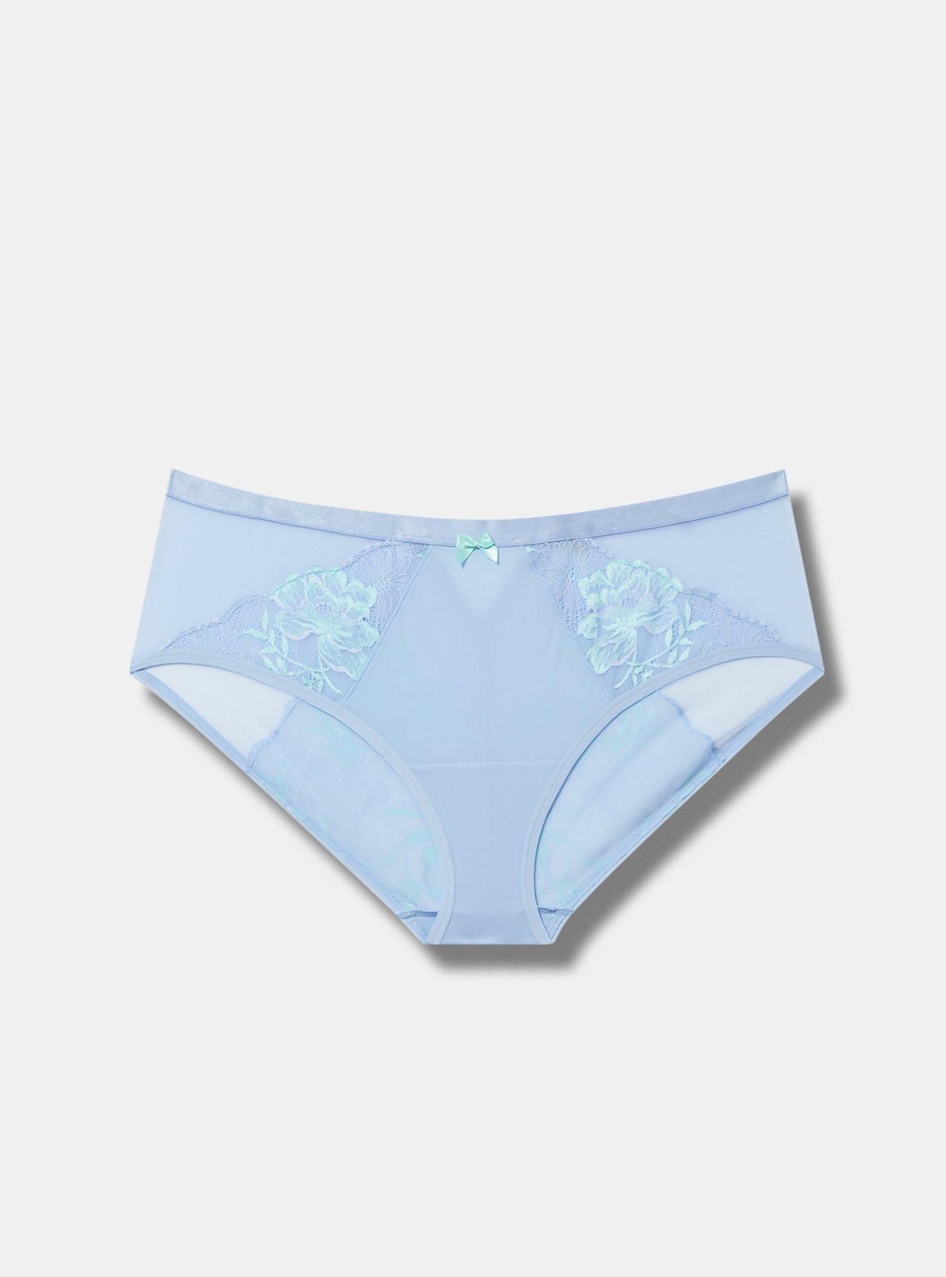 Floral Crossdye Lace Mid Rise Hipster Panty