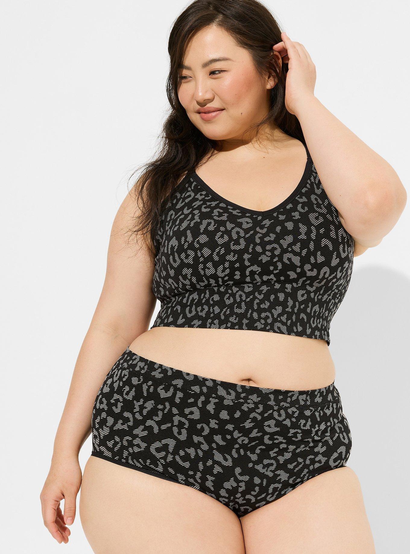 Black Seamless Jacquard Top