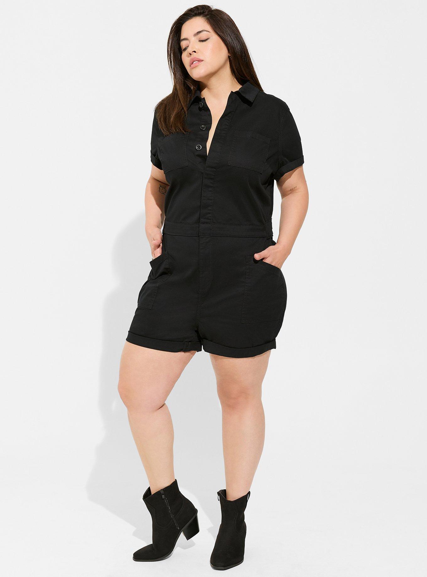 Plus Size - 8 Inch Lightweight Twill Jumper - Torrid