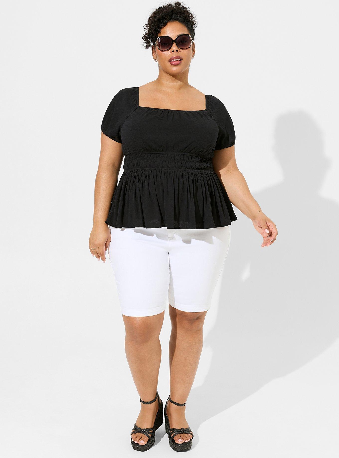 Calça Flare Preta Plus Size – Lojas Cris