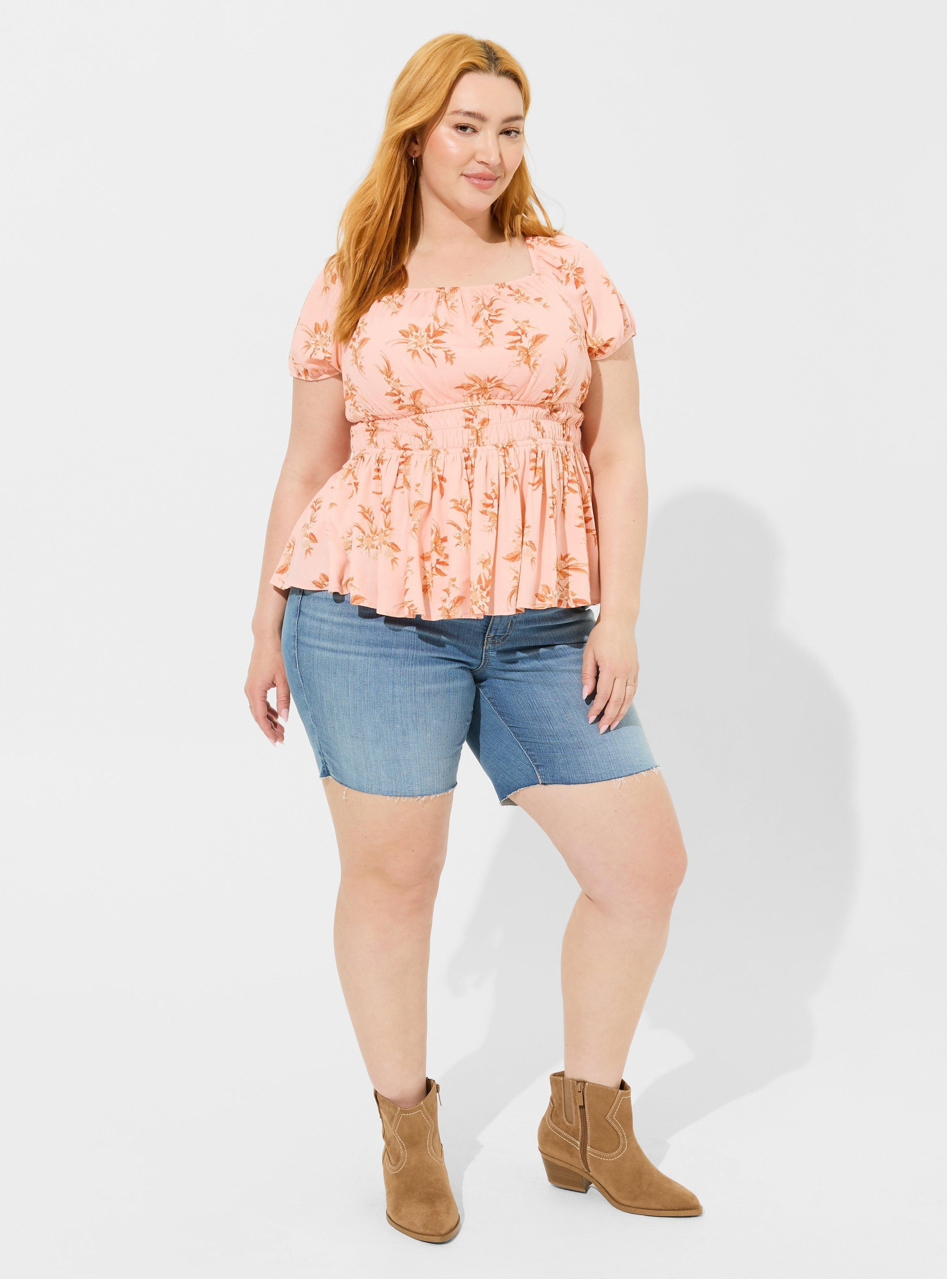 Washable Crinkle Gauze Cris Cross Back Top