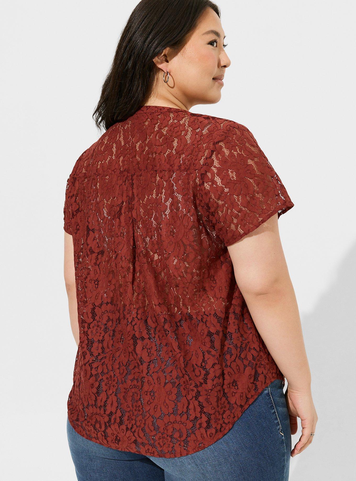 Torrid red clearance tops