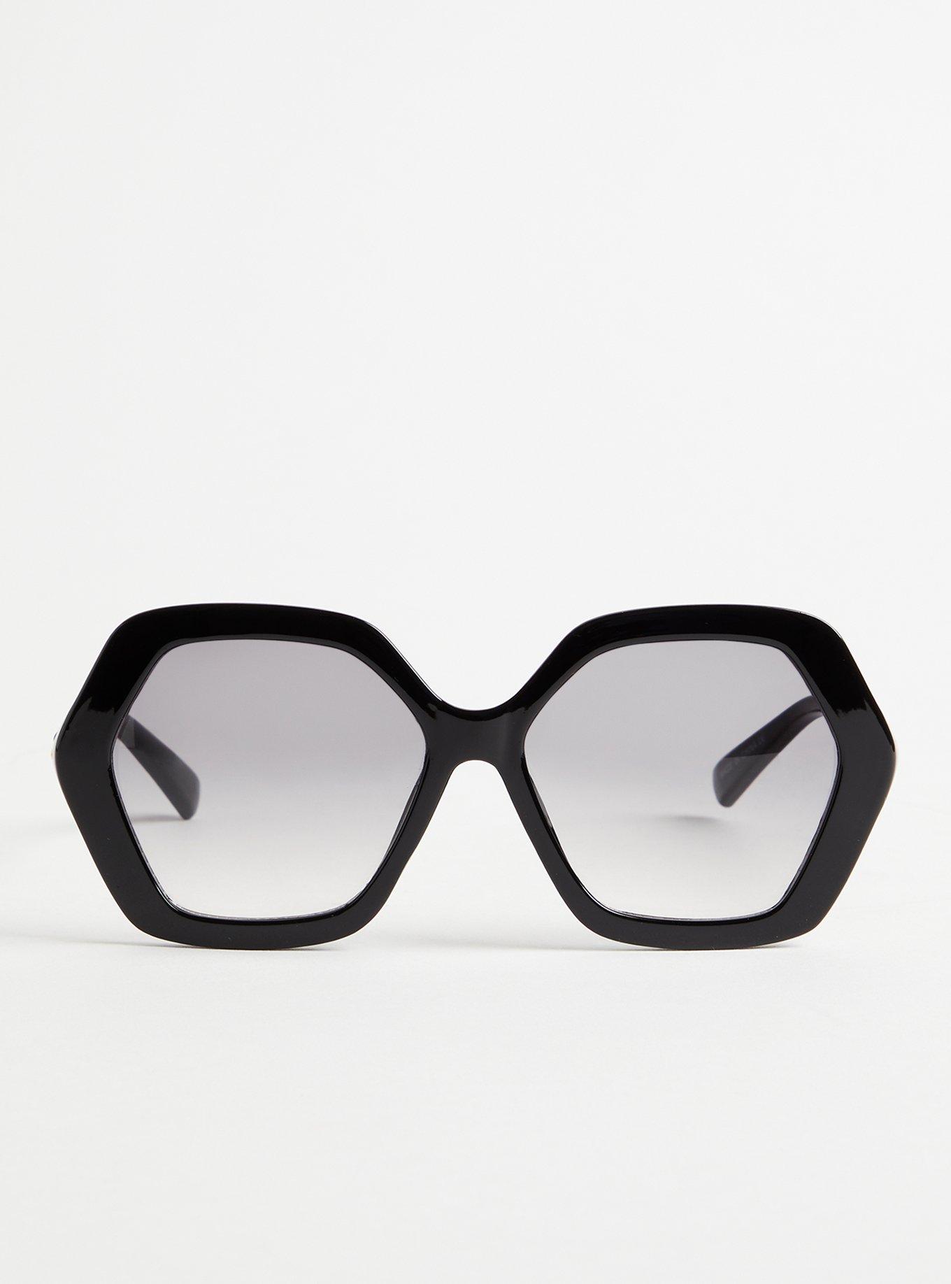 Plus Size Angular Smoke Lens Sunglasses Torrid