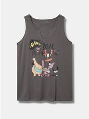 Aaahh!!! Real Monsters Classic Fit Cotton Split Neck Tank, SMOKED PEARL, hi-res