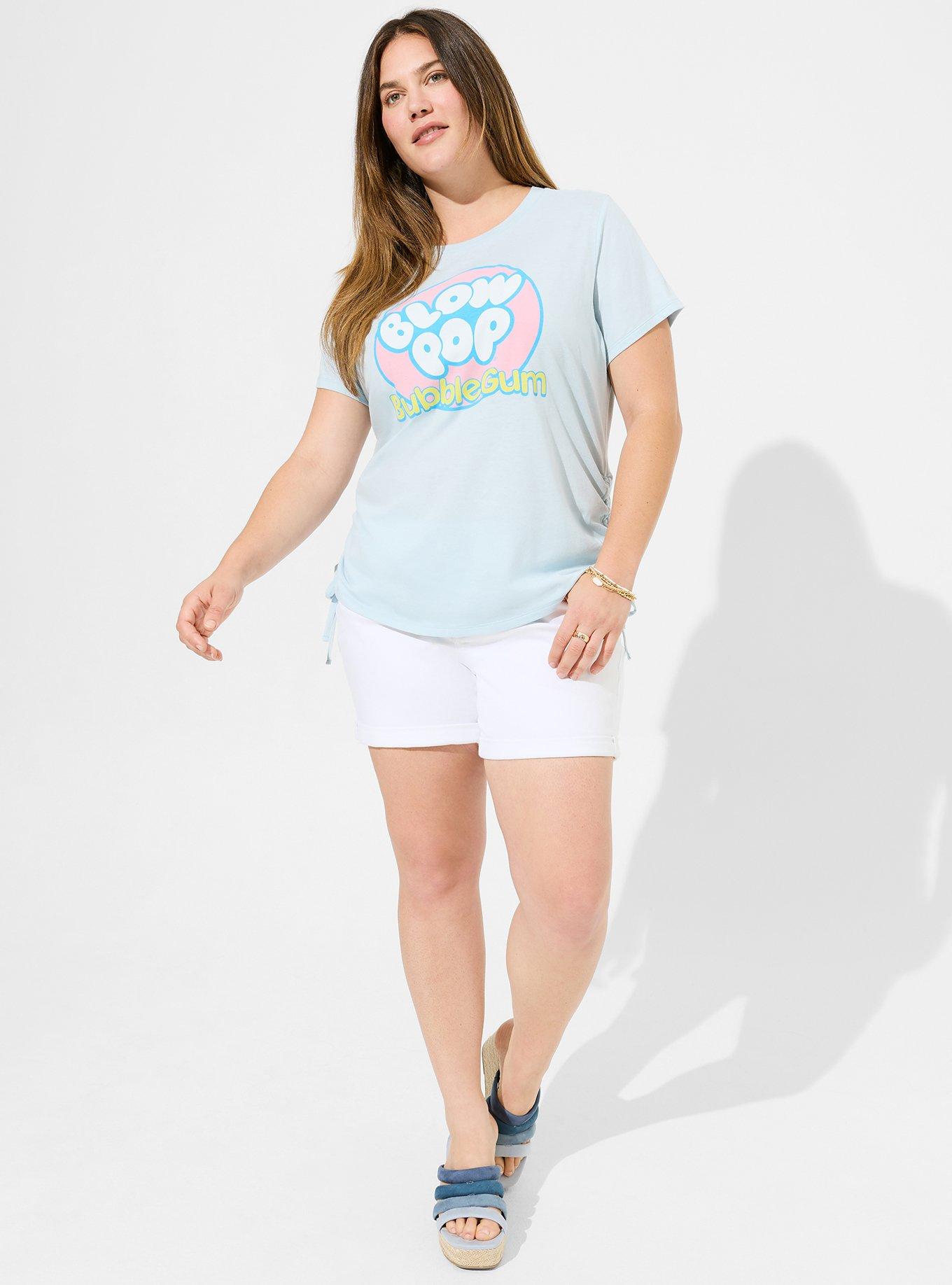 Blow Pop Slim Fit Cotton Cinch Tee, BABY BLUE, alternate