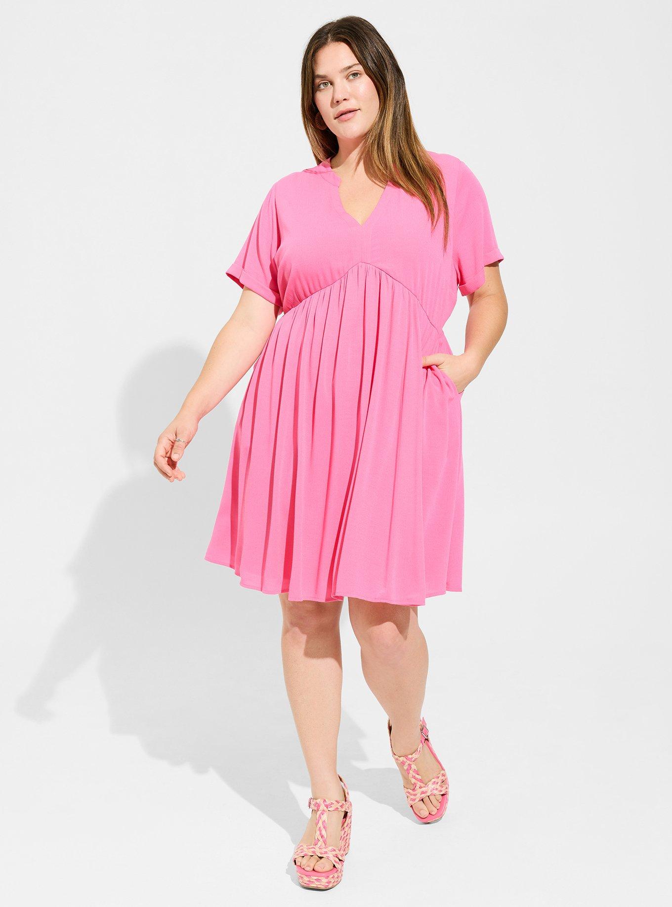 Plus Size - Midi Washable Gauze Off The Shoulder Dress - Torrid