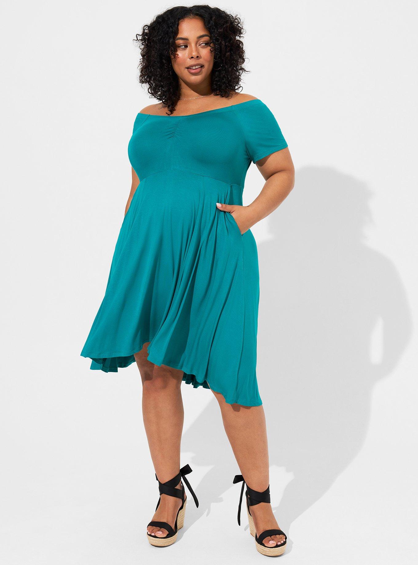 New Torrid dress! This is one of three that I received this week. I love it  to much! : r/PlusSizeFashion