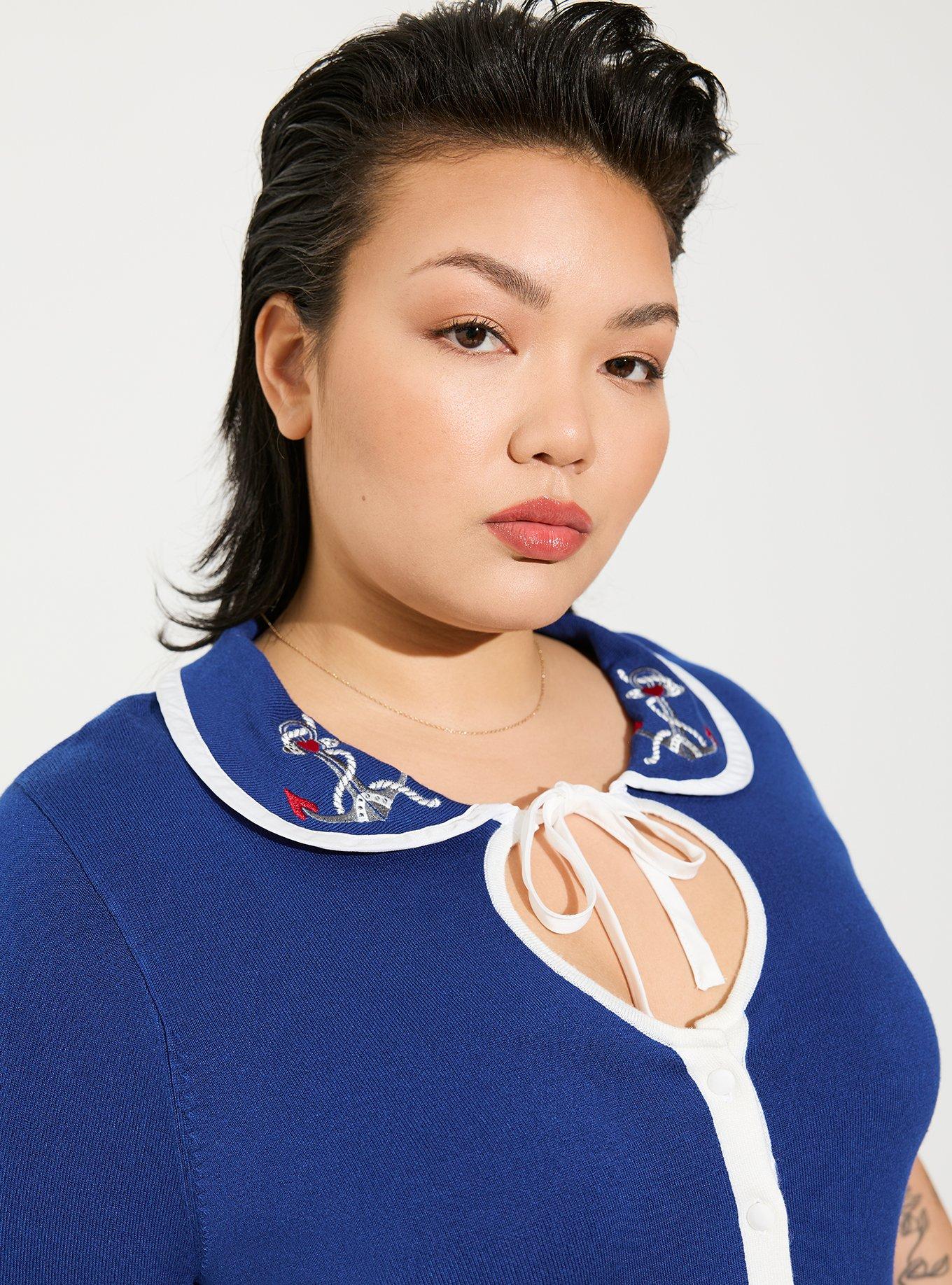 Plus Size Retro Chic Cropped Cardigan Sweater Torrid