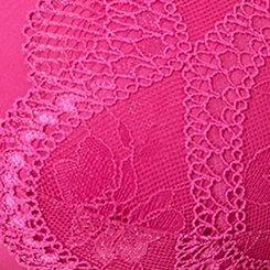Plus Size XO Plunge Push-Up Bra, FUCHSIA RED, swatch