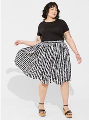 Plus Size Warner Bros Beetlejuice Midi Challis Skater Skirt, MULTI, alternate