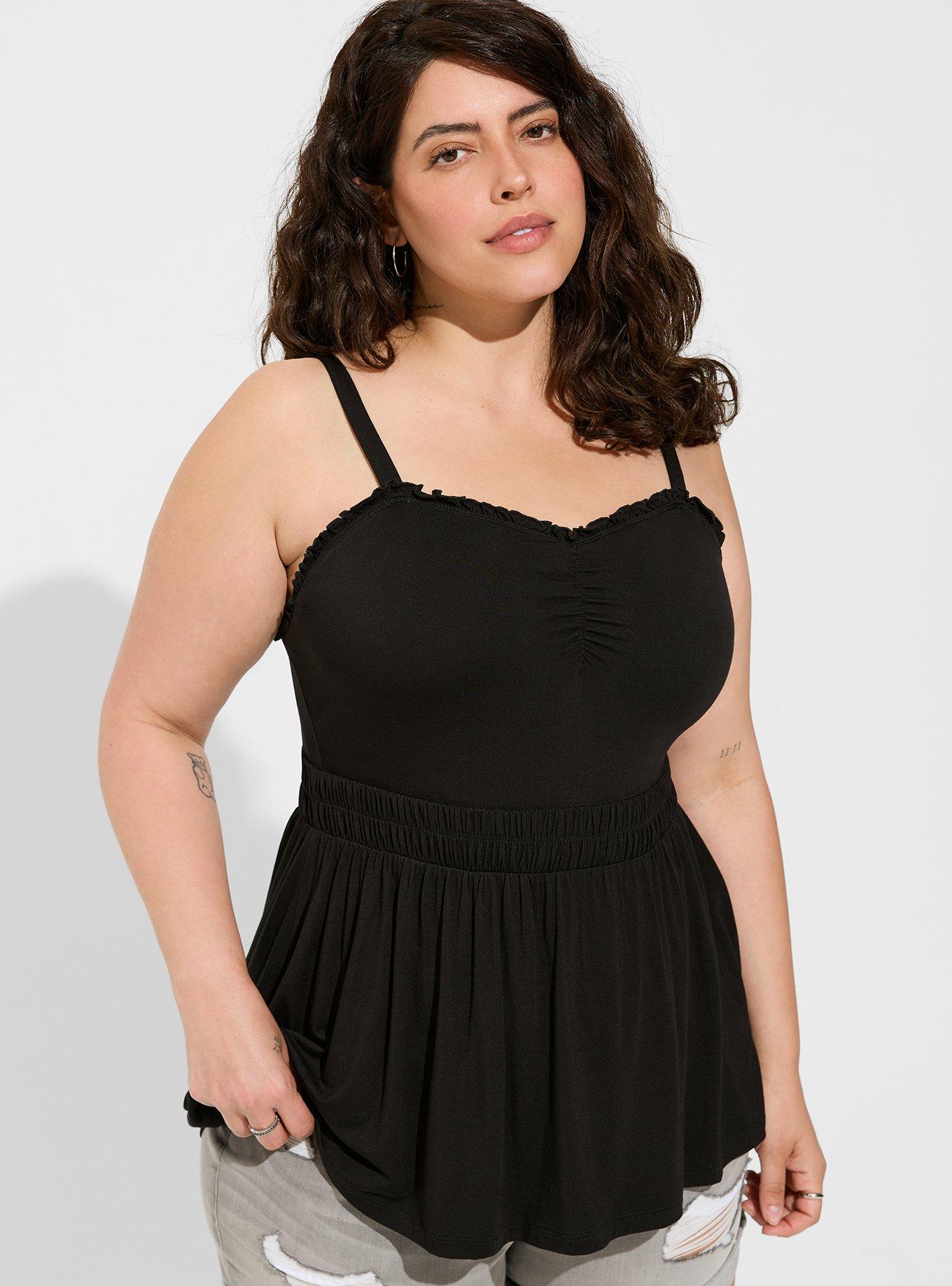 Plus Size - Super Soft Sweetheart Ruched Babydoll Top - Torrid