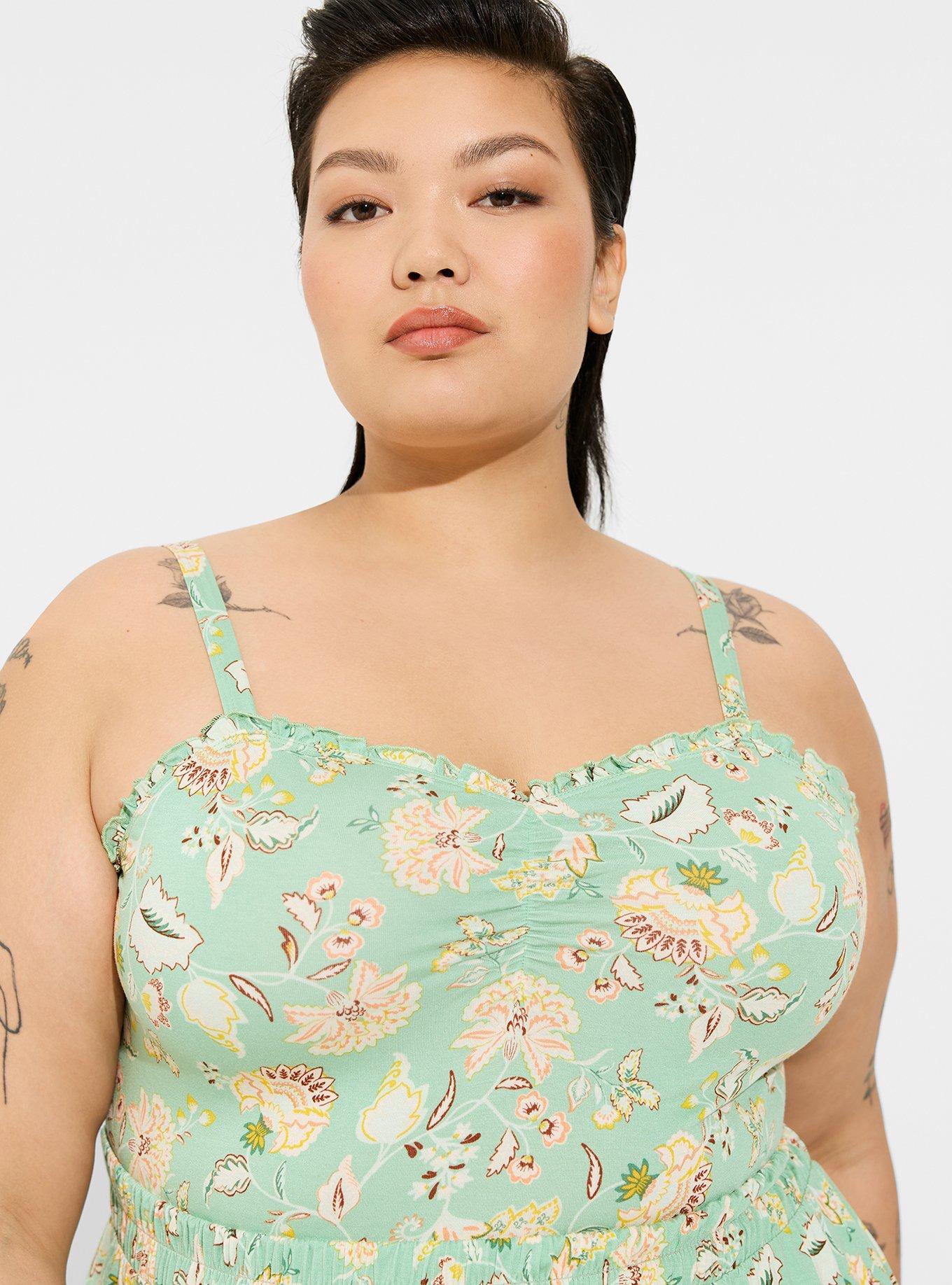 Plus Size - Super Soft Sweetheart Ruched Babydoll Top - Torrid