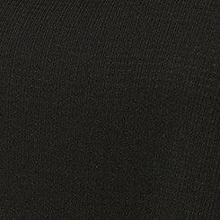 Texture Knit High Neck Ruffle Crop Top , DEEP BLACK, swatch