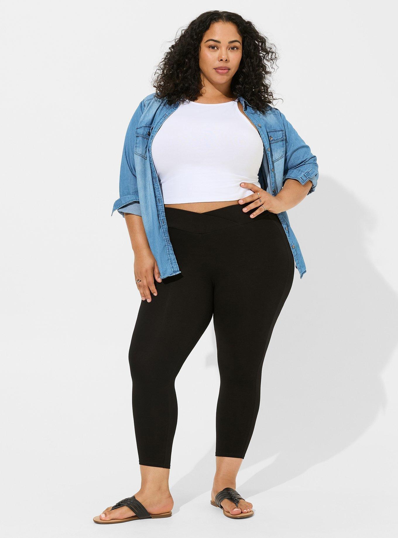 Crop Crossover Waist Legging