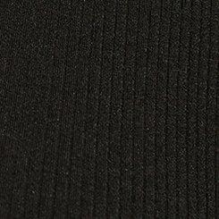 Fitted Super Soft Rib V-Neck Novelty Sleeve Surplice Top, DEEP BLACK, swatch