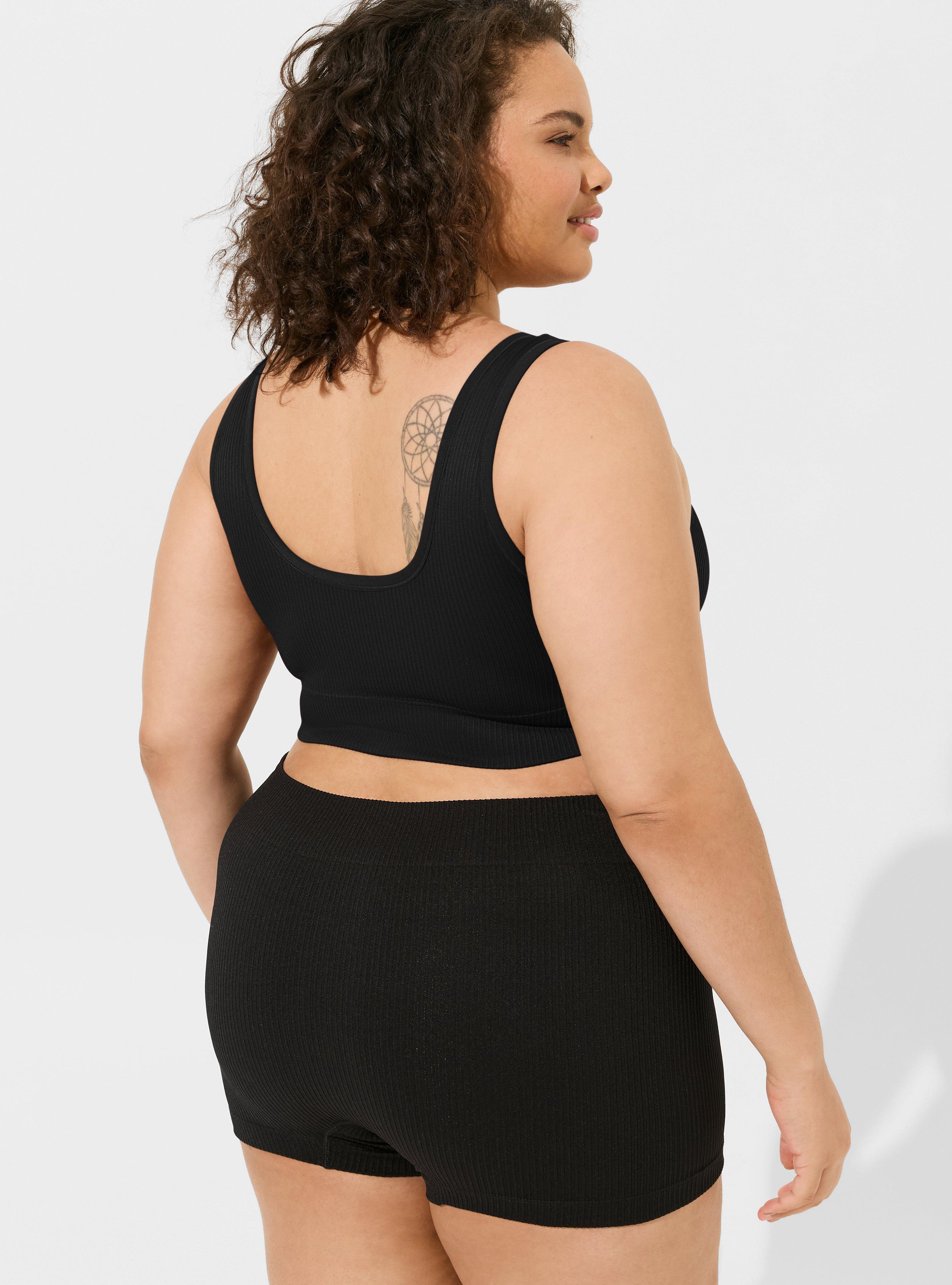 Seamless Rib Mid-Rise Shortie Panty