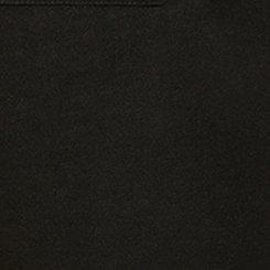 Plus Size 5 Inch Pull-On Stretch Linen Mid-Rise Short, DEEP BLACK, swatch