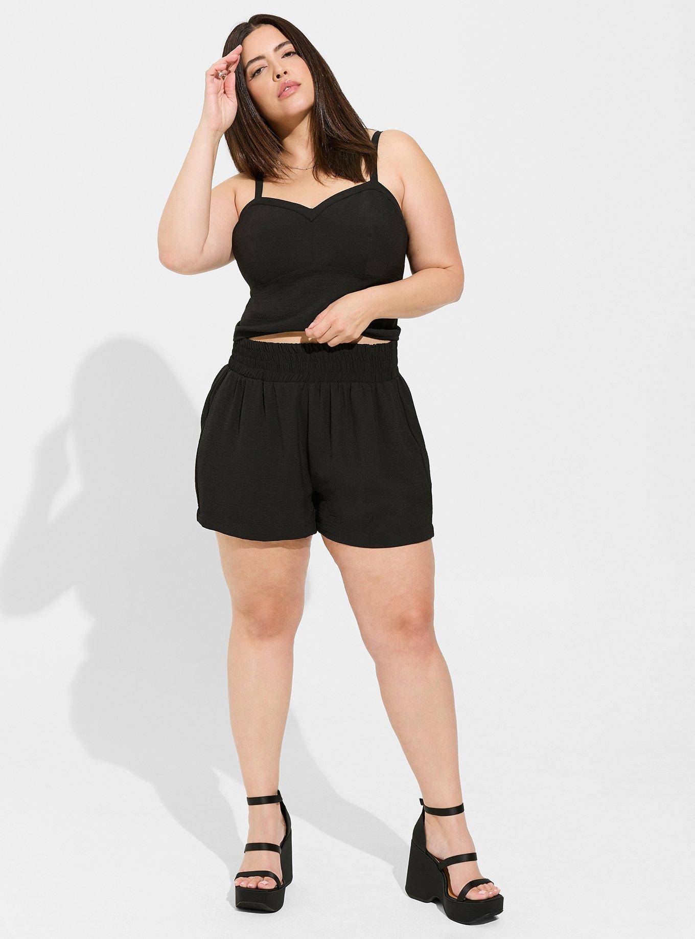 Seersucker shorts shop plus size