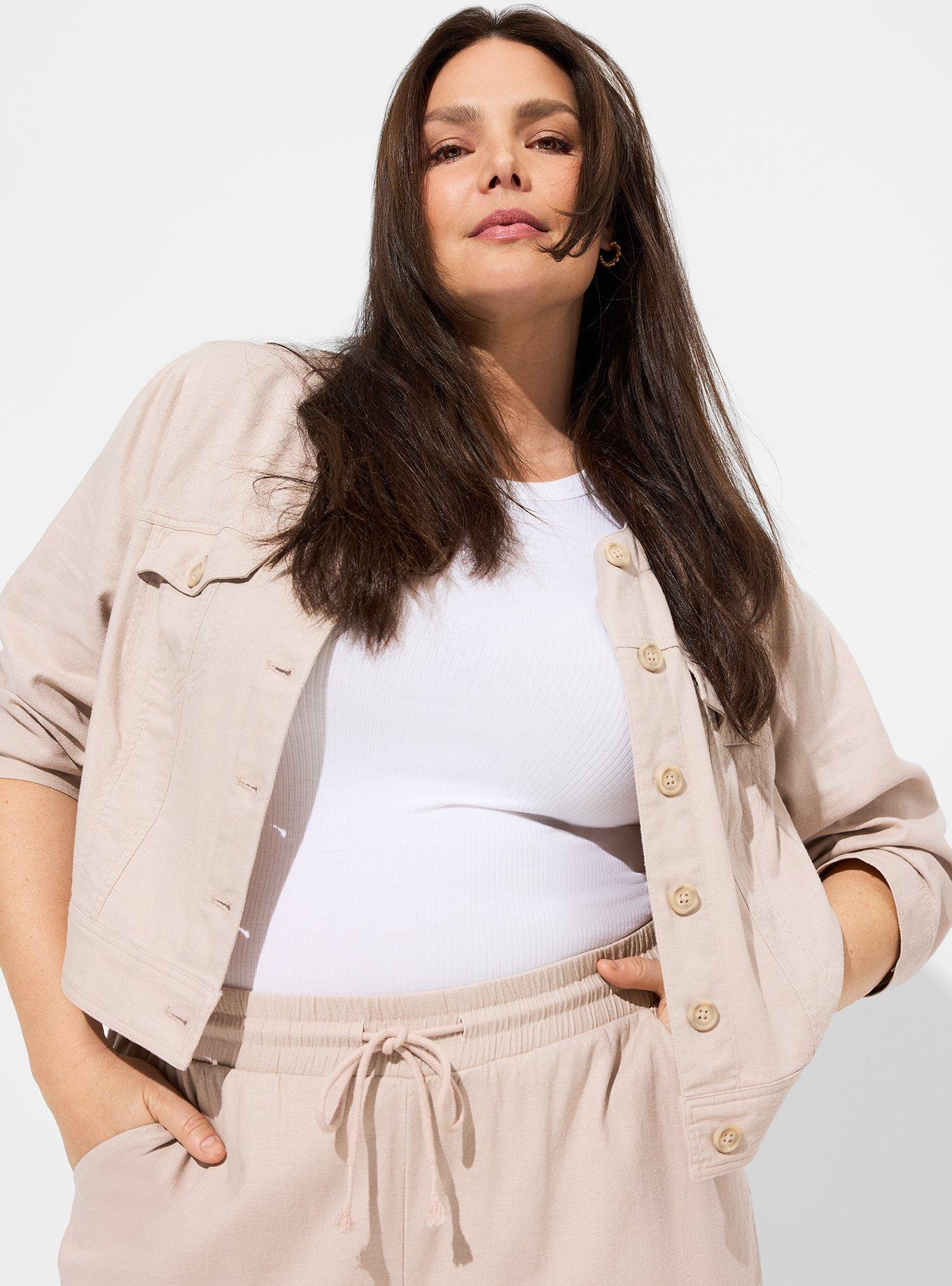 Plus Size - Collarless Classic Fit Blazer - Torrid