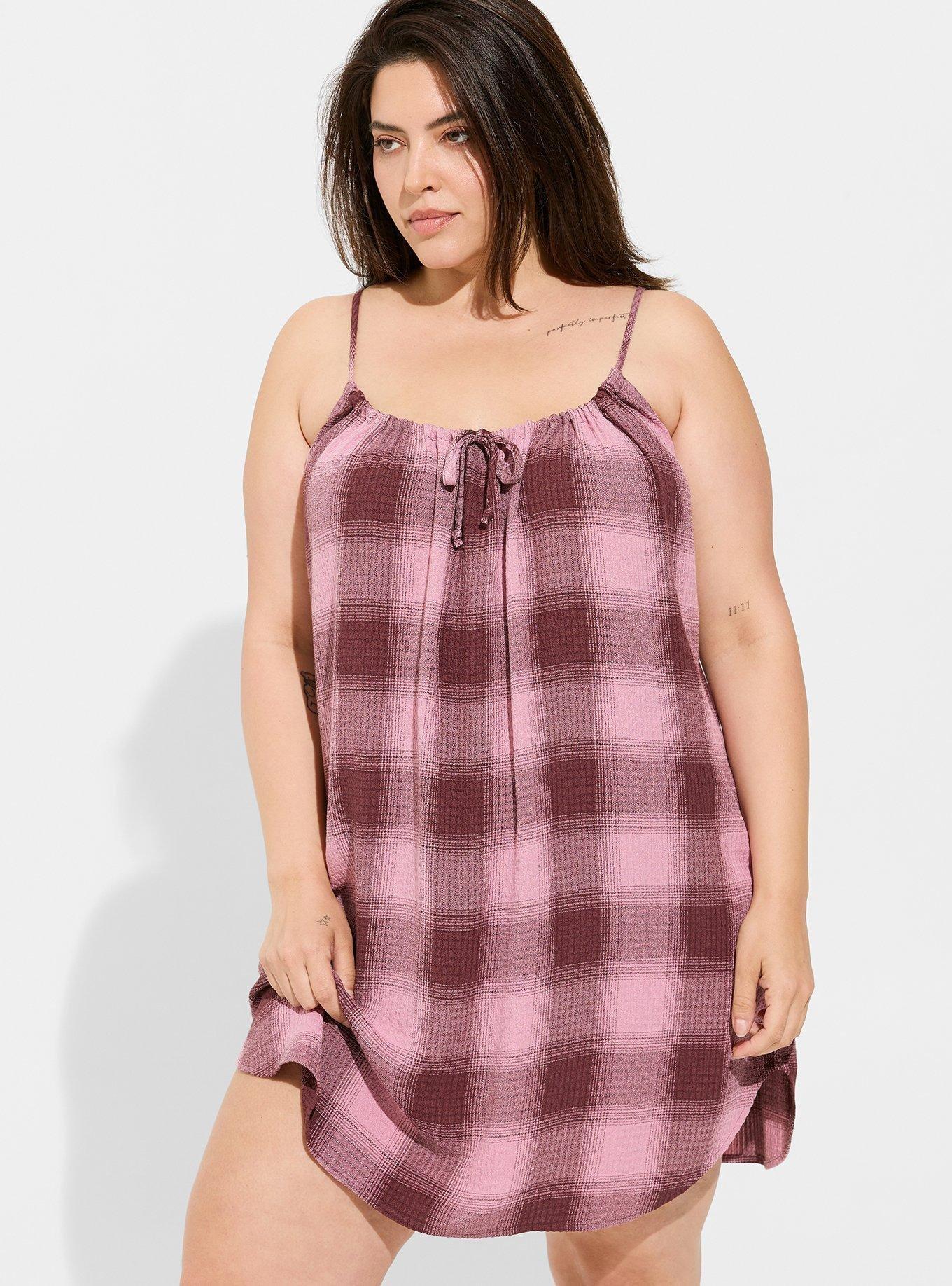 Plus Size - Gauze Bow Front Cami Sleep Gown - Torrid