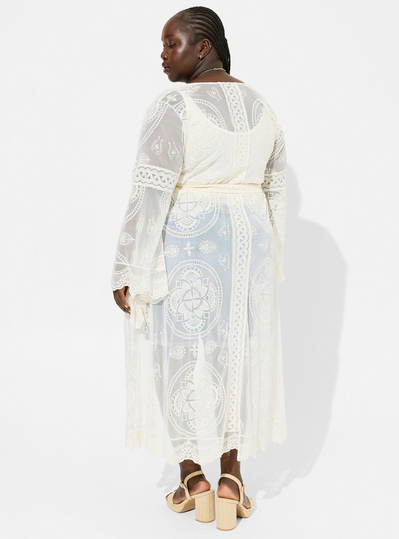 Lace 2024 maxi kimono