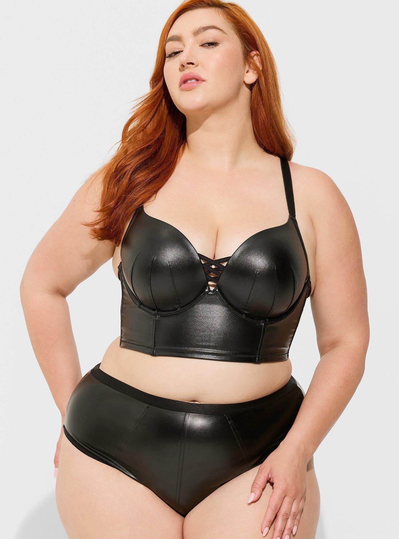 Torrid Plunge Push-Up Smooth 360° Back Smoothing™ Bra 44DD Black Micro  stars Size undefined - $25 - From April
