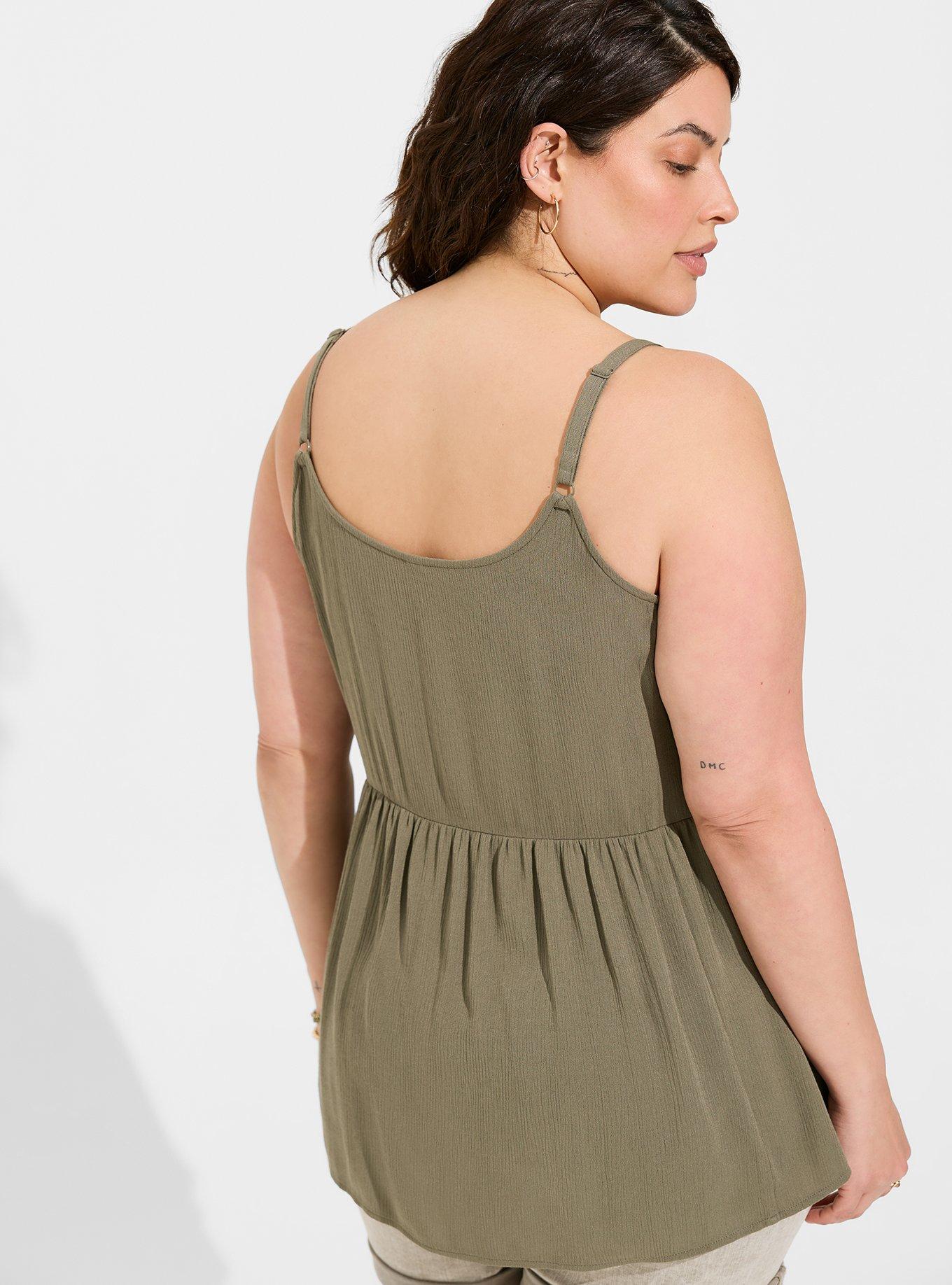 Washable Crinkle Gauze Tank